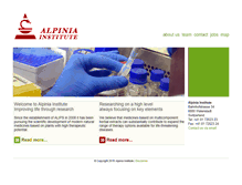 Tablet Screenshot of alpiniainstitute.com